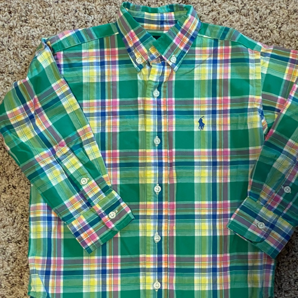 Ralph Lauren spring plaid button down